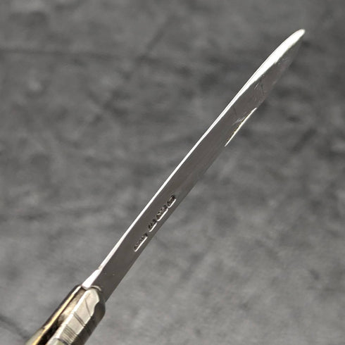 1912年 英国アンティーク 白蝶貝ハンドル 純銀ブレード 折りたたみペンナイフ